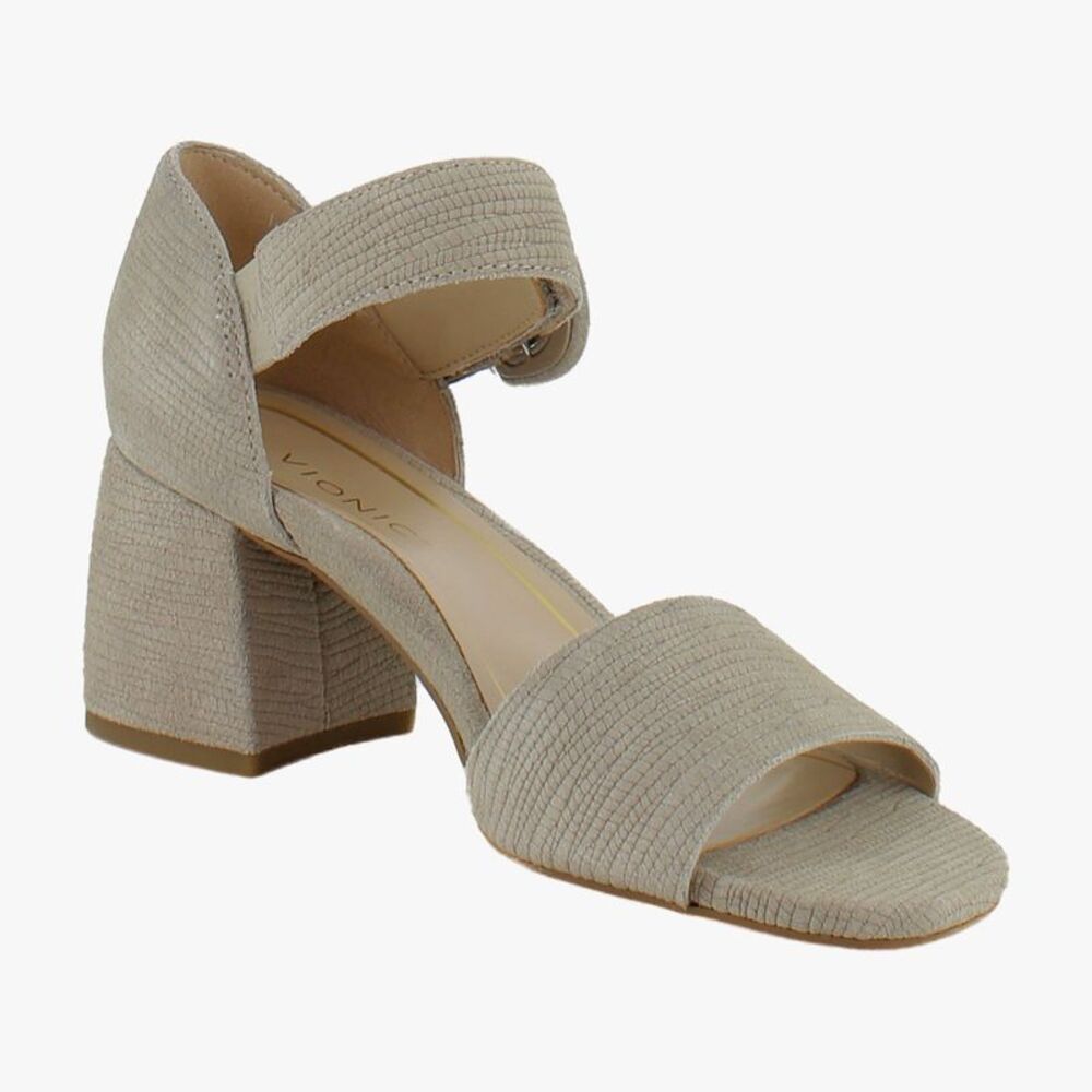 Vionic Chardonnay Cobblestone Suede